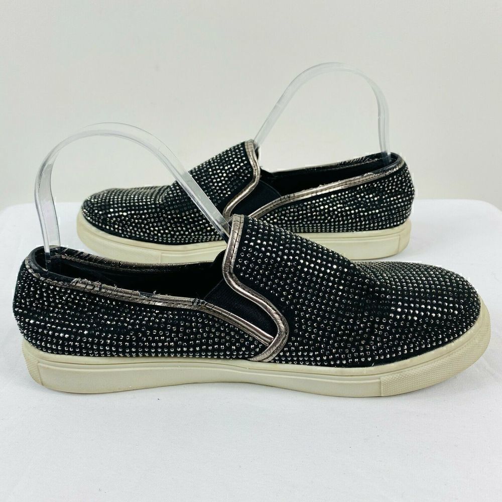 Steve Madden Black Ecstatic Studded Sneakers